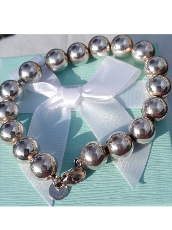 Tiffany & Co. Jewelry - TIFFANY & CO CLASSIC 10MM BEADED BALL BRACELET